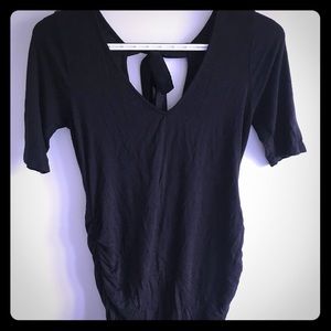 Black maternity shirt